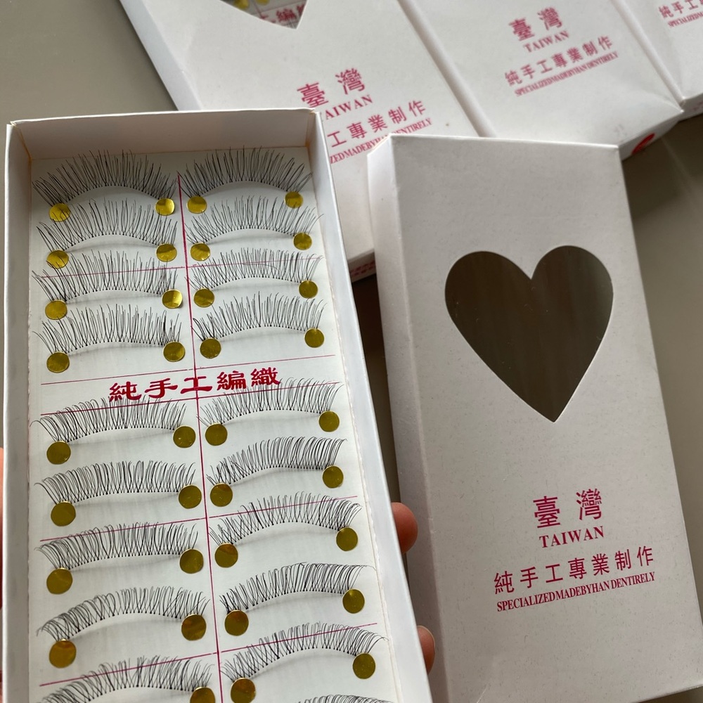Four Boxes of Handmade natural eyelashes